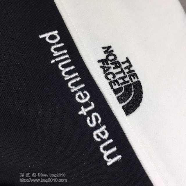 mastermind JapanＸThe North Face聯名款 休閒衛衣套裝 黑白拼色休閒運動褲  tzy1605